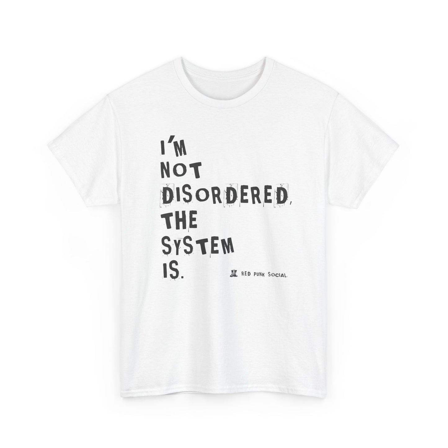 Rebel System Tee - Unisex Heavy Cotton T-Shirt with Bold Statement