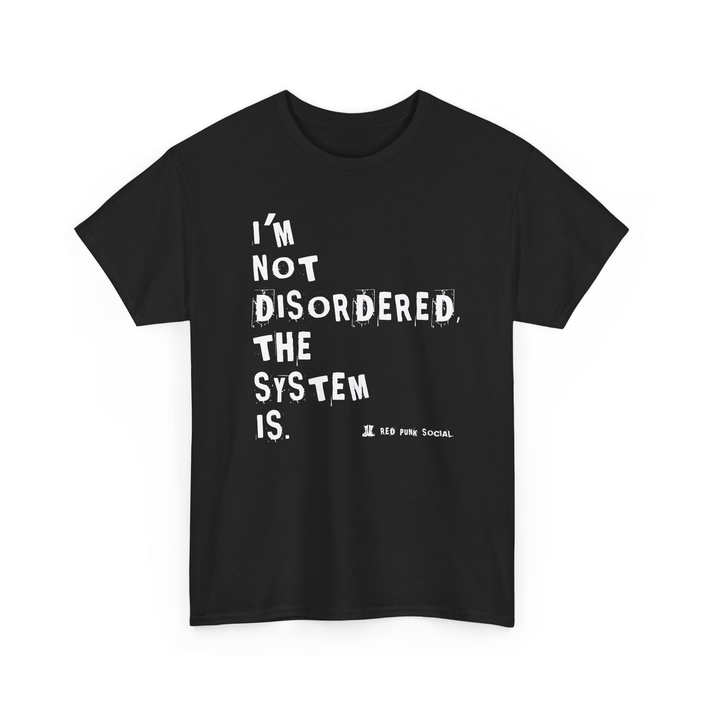 Rebel System Tee - Unisex Heavy Cotton T-Shirt with Bold Statement